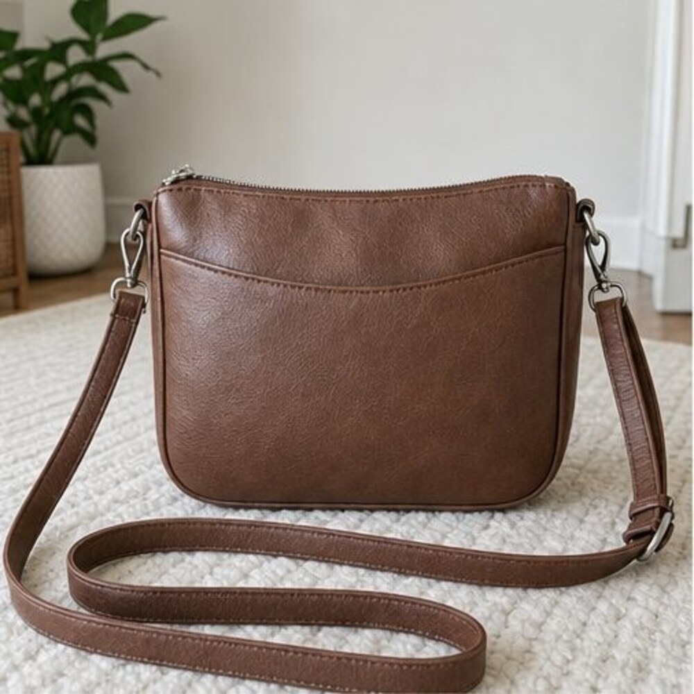 Merlot Zip Crossbody Bag